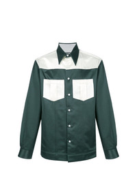 Мужская темно-зеленая рубашка с длинным рукавом от Calvin Klein 205W39nyc