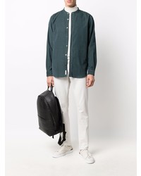 Мужская темно-зеленая рубашка с длинным рукавом от Closed