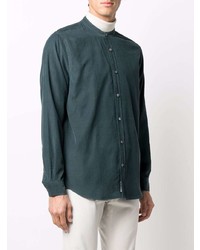 Мужская темно-зеленая рубашка с длинным рукавом от Closed
