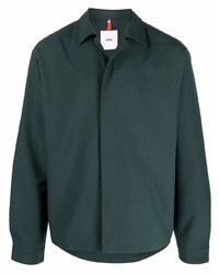 Мужская темно-зеленая рубашка с длинным рукавом от Oamc
