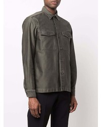 Мужская темно-зеленая рубашка с длинным рукавом от Tom Ford