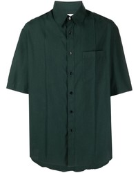Мужская темно-зеленая рубашка с коротким рукавом от Lemaire