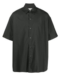 Мужская темно-зеленая рубашка с коротким рукавом от Studio Nicholson