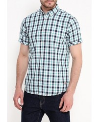 Мужская темно-зеленая рубашка с коротким рукавом от Tom Tailor