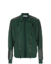 Мужская темно-зеленая университетская куртка от Pierre Balmain