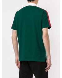 Мужская темно-зеленая футболка-поло с вышивкой от Kent & Curwen