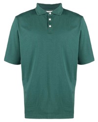 Мужская темно-зеленая футболка-поло с вышивкой от Manors Golf
