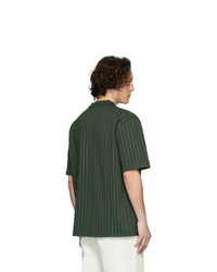 Мужская темно-зеленая футболка-поло с принтом от Han Kjobenhavn