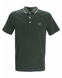 Мужская темно-зеленая футболка-поло от Armani Exchange