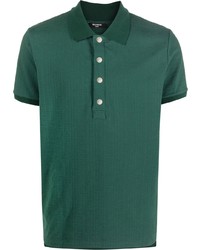 Мужская темно-зеленая футболка-поло от Balmain