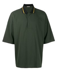 Мужская темно-зеленая футболка-поло от Bottega Veneta