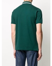 Мужская темно-зеленая футболка-поло от Kiton