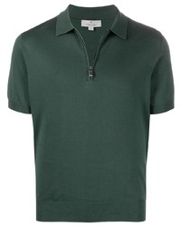 Мужская темно-зеленая футболка-поло от Canali