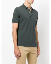 Мужская темно-зеленая футболка-поло от Eleventy