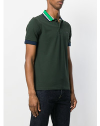 Мужская темно-зеленая футболка-поло от Sun 68