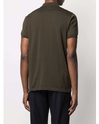 Мужская темно-зеленая футболка-поло от Aspesi