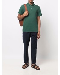 Мужская темно-зеленая футболка-поло от Barena