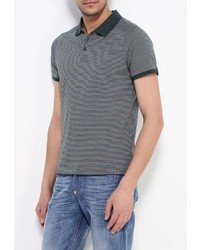 Мужская темно-зеленая футболка-поло от Cortefiel