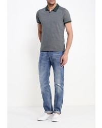 Мужская темно-зеленая футболка-поло от Cortefiel