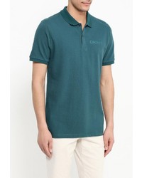 Мужская темно-зеленая футболка-поло от DKNY