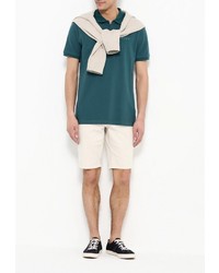 Мужская темно-зеленая футболка-поло от DKNY