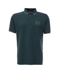 Мужская темно-зеленая футболка-поло от DKNY