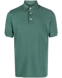 Мужская темно-зеленая футболка-поло от Fedeli