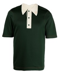 Мужская темно-зеленая футболка-поло от Lacoste