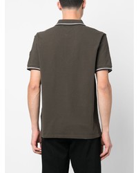 Мужская темно-зеленая футболка-поло от Woolrich