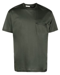 Мужская темно-зеленая футболка-поло от Low Brand