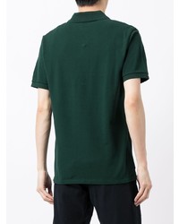 Мужская темно-зеленая футболка-поло от MAISON KITSUNÉ