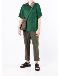 Мужская темно-зеленая футболка-поло от Kolor