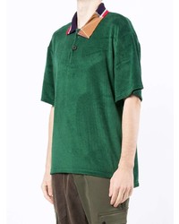 Мужская темно-зеленая футболка-поло от Kolor