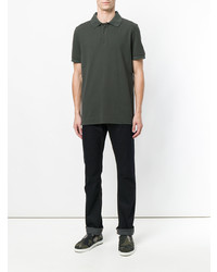Мужская темно-зеленая футболка-поло от Tomas Maier