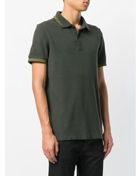 Мужская темно-зеленая футболка-поло от Tomas Maier
