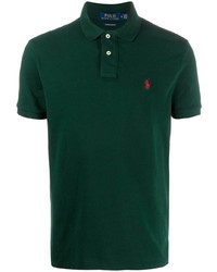 Мужская темно-зеленая футболка-поло от Polo Ralph Lauren