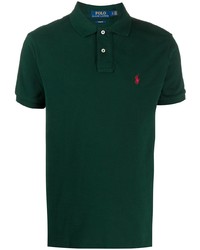 Мужская темно-зеленая футболка-поло от Polo Ralph Lauren