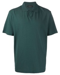Мужская темно-зеленая футболка-поло от Roberto Collina
