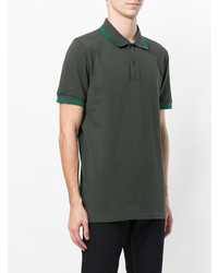 Мужская темно-зеленая футболка-поло от Tomas Maier