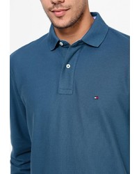 Мужская темно-зеленая футболка-поло от Tommy Hilfiger