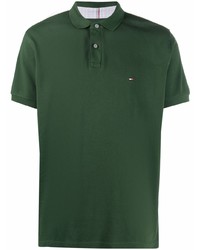 Мужская темно-зеленая футболка-поло от Tommy Hilfiger