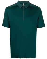 Мужская темно-зеленая футболка-поло от Veilance