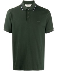 Мужская темно-зеленая футболка-поло от Z Zegna