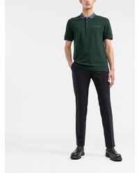 Мужская темно-зеленая футболка-поло от Missoni