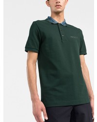 Мужская темно-зеленая футболка-поло от Missoni
