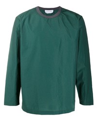 Мужская темно-зеленая футболка с длинным рукавом от Christian Wijnants
