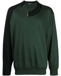 Мужская темно-зеленая футболка с длинным рукавом от Kolor