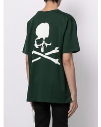Мужская темно-зеленая футболка с круглым вырезом с принтом от Mastermind World