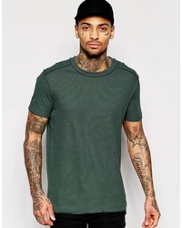 Мужская темно-зеленая футболка с круглым вырезом от Asos