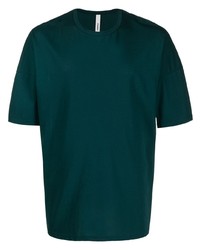 Мужская темно-зеленая футболка с круглым вырезом от Attachment